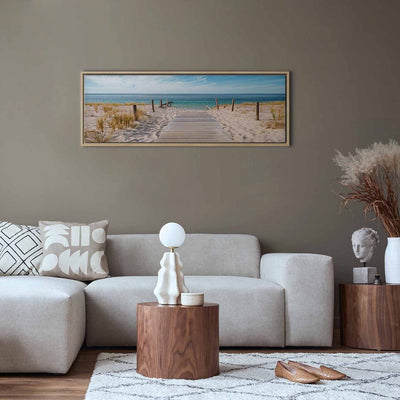 Painting in a wooden frame - Sea silence G ART
