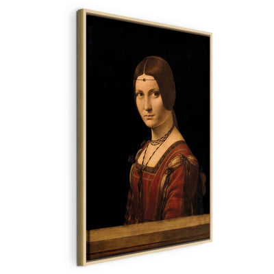 Painting in a wooden frame - Leonardo da Vinci reproduction G ART