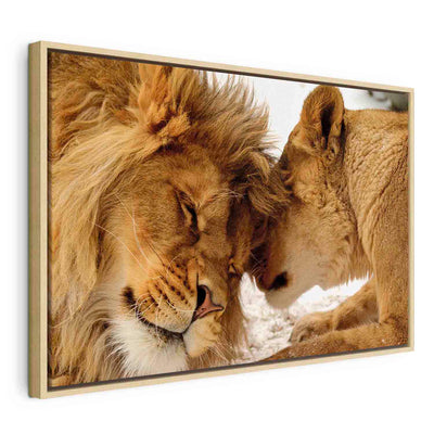 Painting in a wooden frame - Secret of love G ART