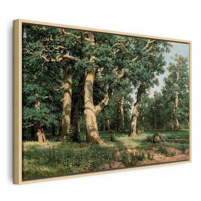 Painting in a wooden frame - Oak forest G ART