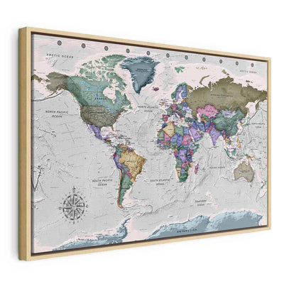 Painting in a wooden frame - World destinations G ART