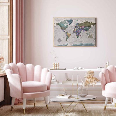 Painting in a wooden frame - World destinations G ART