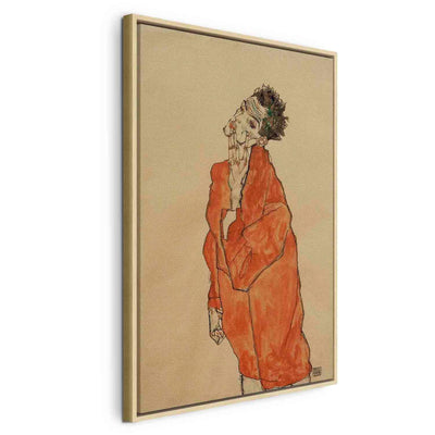 Maalaus puukehyksessä - Omakuva (Mies oranssissa takissa) G ART
