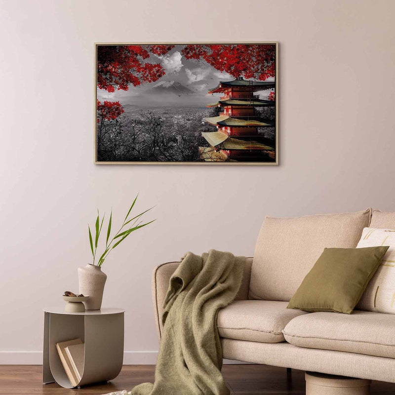 Painting in a wooden frame - Adventure in Japan G ART