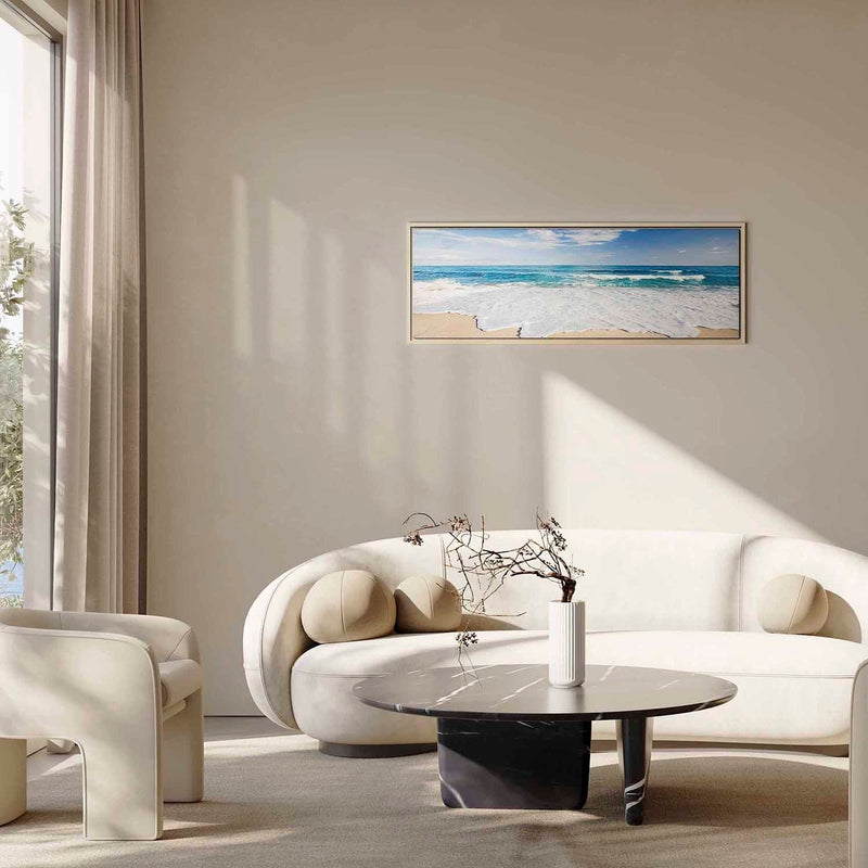 Painting in a wooden frame - Beach on Captiva Island G ART