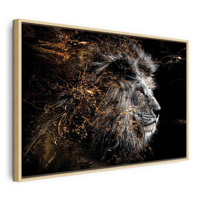 Painting in a wooden frame - Sun King G ART