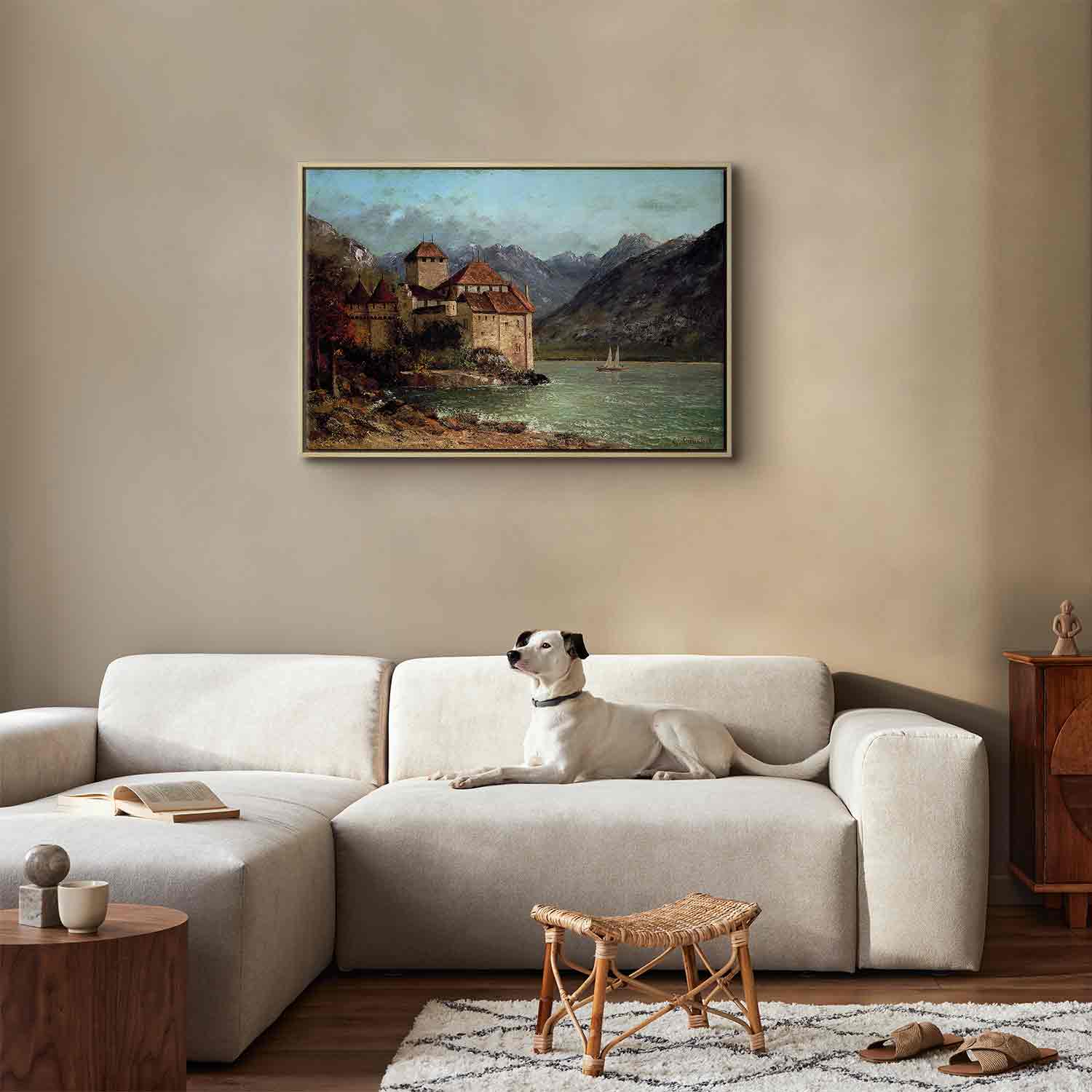 Glezna koka rāmī - Šiljona pils - reprodukcija G ART