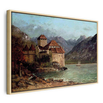 Painting in a wooden frame - Chillon Castle G ART