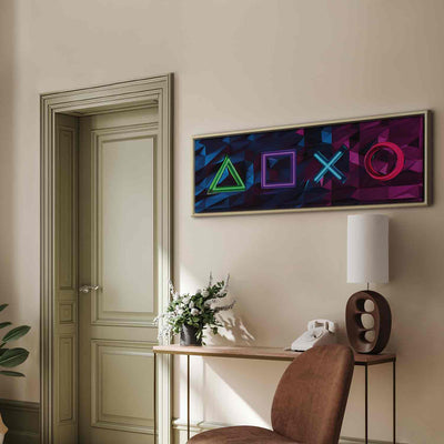Painting in a wooden frame - Game symbols G ART