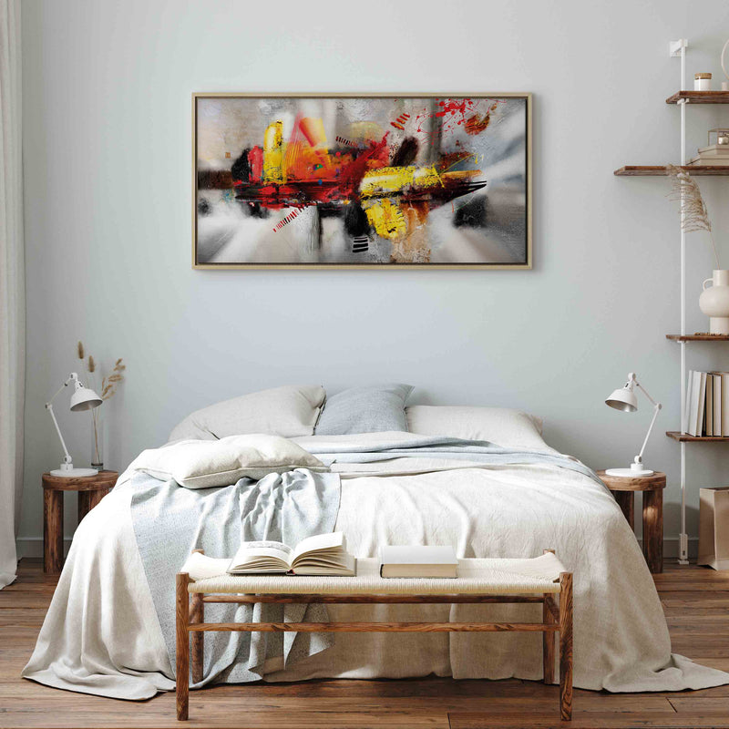 Glezna koka rāmī - Trāpījums - nopirkt gleznu guļamistabai G ART