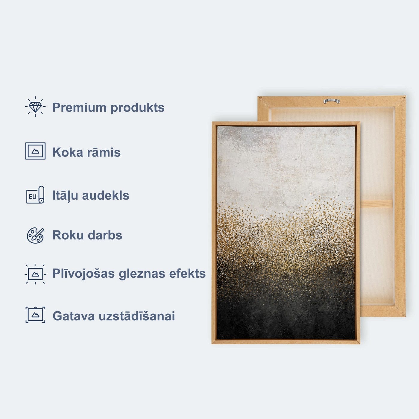 Glezna koka rāmī - Violeta pļava - nopirkt gleznu viesistabai G ART