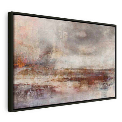 Painting in a black wooden frame - Abstract view G ART