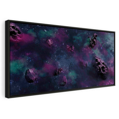 Painting in a black wooden frame - Infinite space G ART