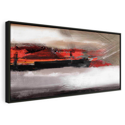 Painting in a black wooden frame - Courage G ART