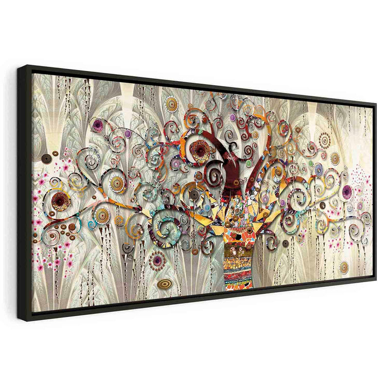 Painting in a black wooden frame - Tree of Life G ART