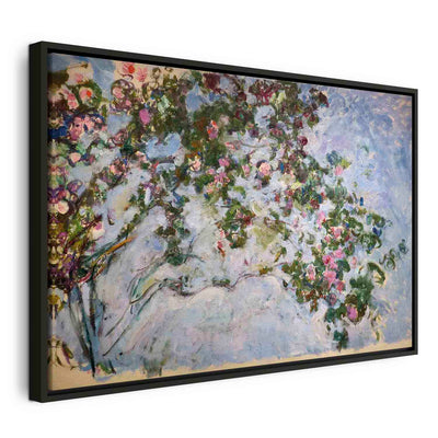 Painting in a black wooden frame - Les Roses G ART