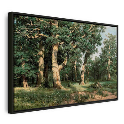 Painting in a black wooden frame - Oak forest G ART