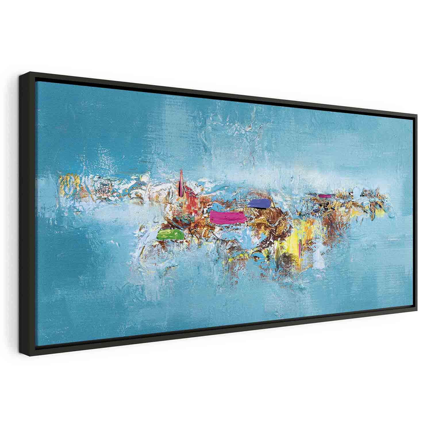 Glezna melnā koka rāmī - Paradīze, 100x50 cm G ART