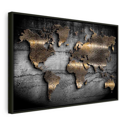 Painting in a black wooden frame - Gems of the World G ART