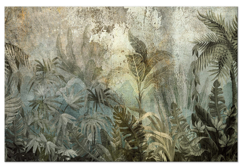 Glezna uz akrila stikla - ar tropiskiem džungļiem tumši zaļos toņos, 151496 Artgeist
