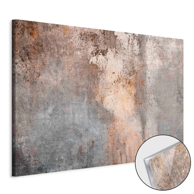 Glezna uz akrila stikla - Rūsas tekstūra sepijas un pelēkā krāsā, 151500 Artgeist