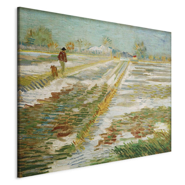 Gleznas reprodukcija /Vinsents van Gogs/ - Ainava ar sniegu G ART