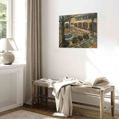 Gleznas reprodukcija (Vinsents van Gogs) - Arlas slimnīcas dārzs G ART