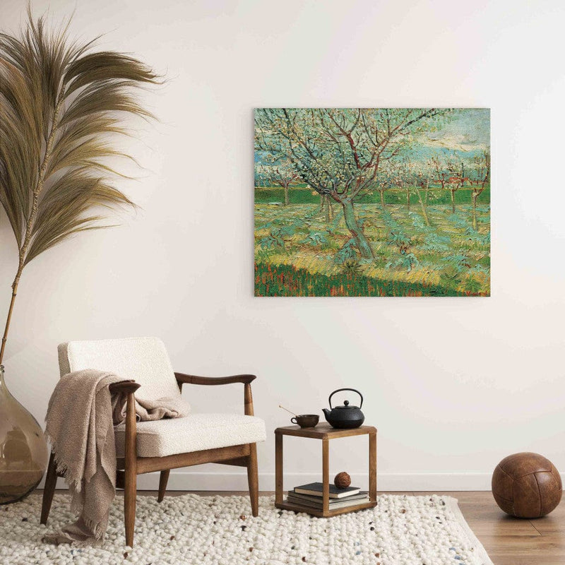 Reproduction of painting (Vincent van Gogh) - A fruit garden with flowering apricots G Art