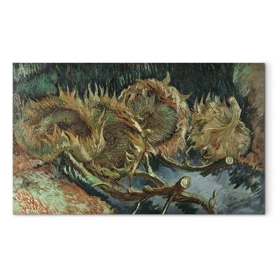 Gleznas reprodukcija (Vinsents van Gogs) - Četras grieztas saulespuķes G ART