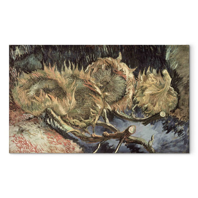 Reproduction of painting (Vincent van Gogh) - four sunflowers g art
