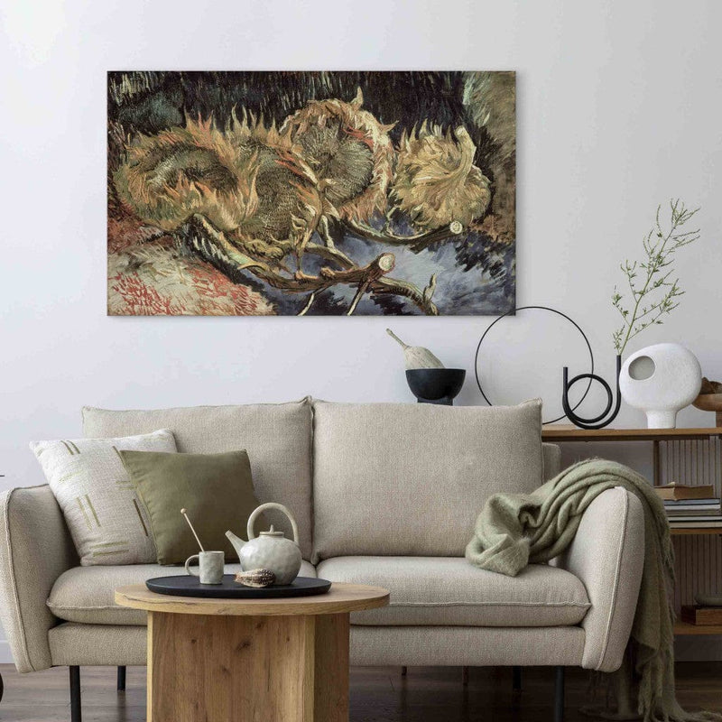 Gleznas reprodukcija (Vinsents van Gogs) - Četras saulespuķes G ART