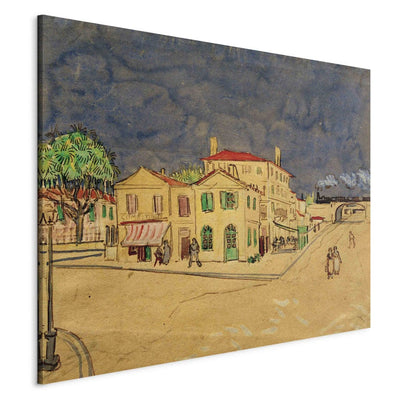 Reproduction of painting (Vincent van Gogh) - Yellow House G Art