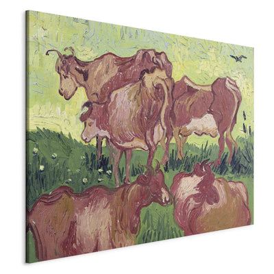 Maali reprodutseerimine (Vincent Van Gogh) - lehmad G Art
