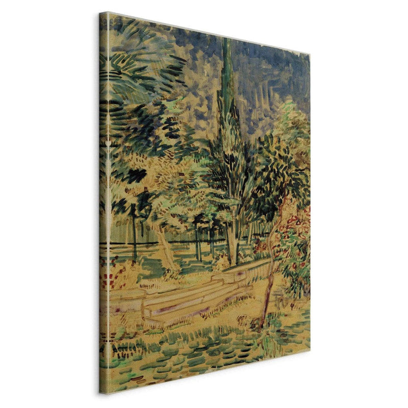 Reproduction of painting (Vincent van Gogh) - Stairs in the Nursing Home Garden G Art