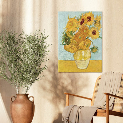 Reproduction of painting (Vincent van Gogh) - Still Life: Vase with Twelve Sunflowers III G Art