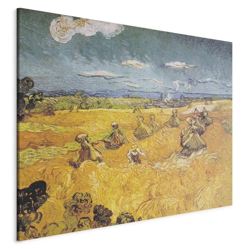 Reproduction of painting (Vincent van Gogh) - Wheat field with mower G Art