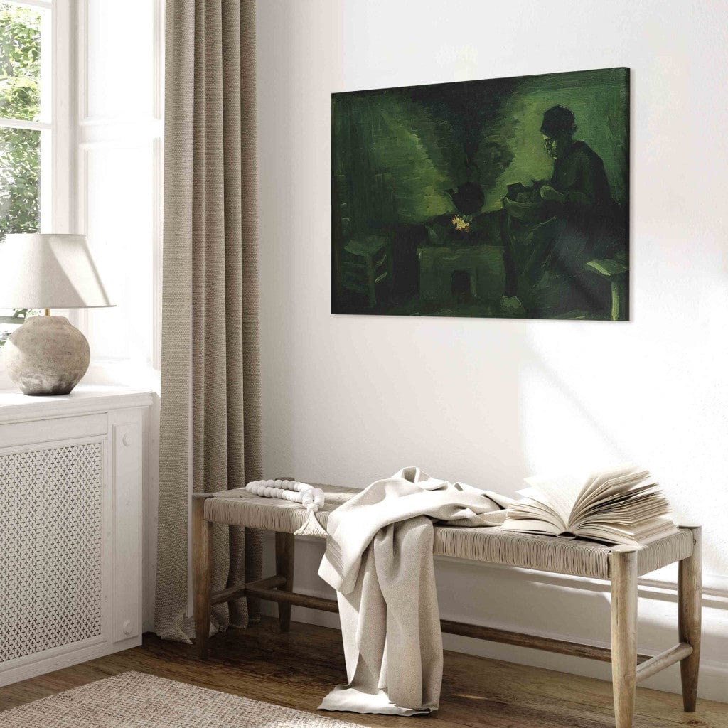 Gleznas reprodukcija /Vinsents van Gogs/ - Lauksaimniece pie pavarda G ART