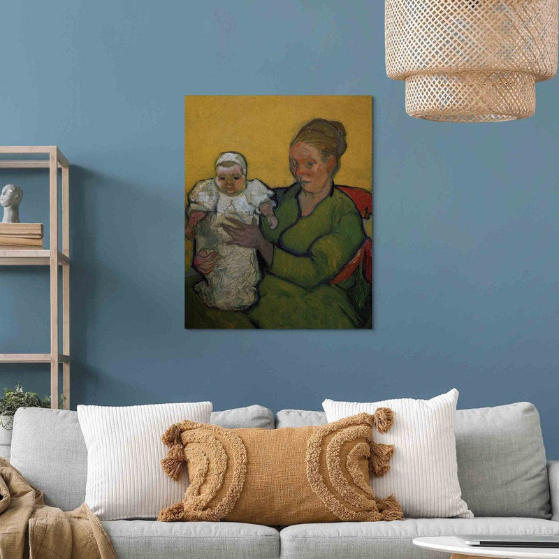 Gleznas reprodukcija (Vinsents van Gogs) - Madame Roulin ar savu bērnu Marcelle G ART