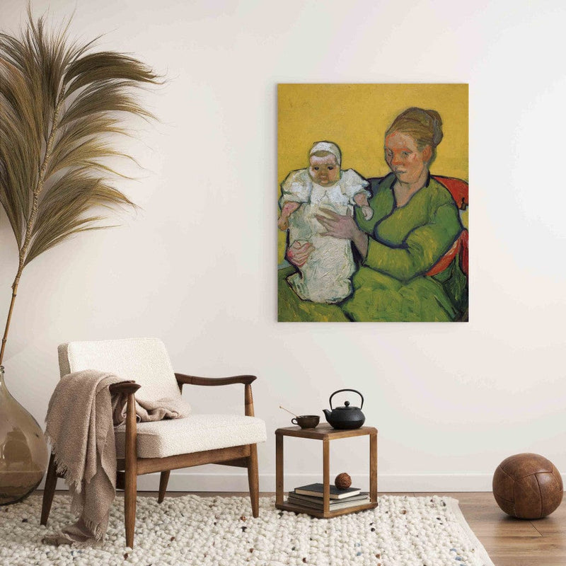 Gleznas reprodukcija (Vinsents van Gogs) - Madame Roulin ar savu bērnu Marcelle G ART