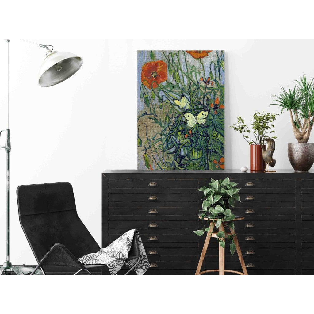Gleznas reprodukcija /Vinsents van Gogs/ - Magones un tauriņi G ART