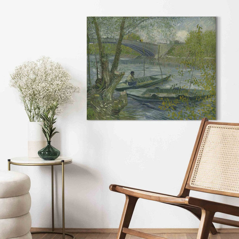 Reproduction of painting (Vincent van Gogh) - fishing in spring g Art
