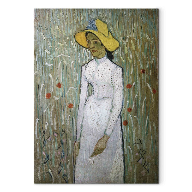 Maalauksen lisääntyminen (Vincent Van Gogh) - tyttö valkoisessa asussa G Art