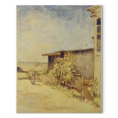 Reproduction of painting (Vincent van Gogh) - a shed with sunflowers g Art