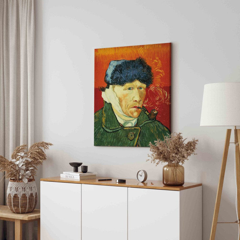Reproduction of painting (Vincent van Gogh) - Self -portrait with a fur hat G Art