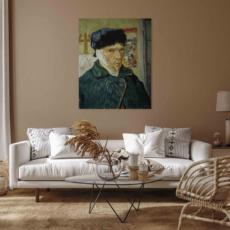 Reproduction of painting (Vincent van Gogh) - Self -portrait with a banded ear G Art