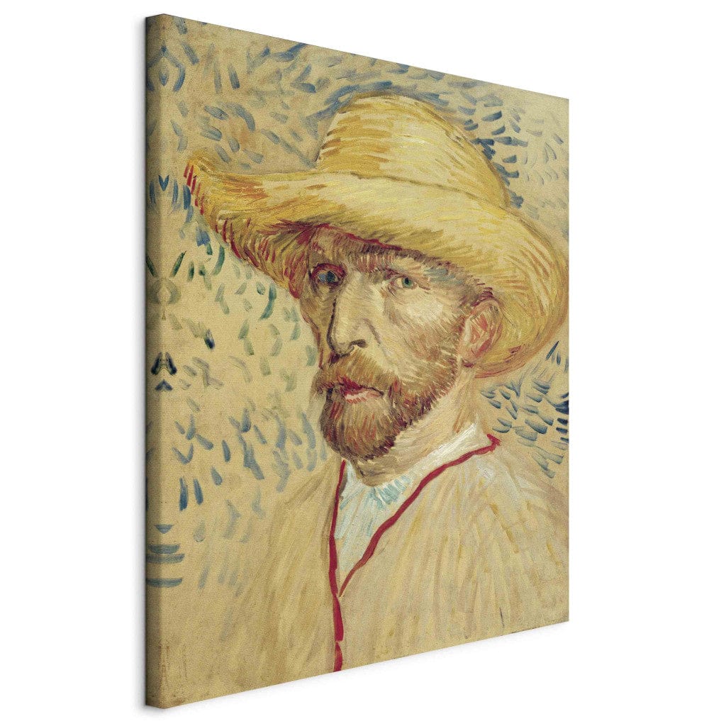 Gleznas reprodukcija /Vinsents van Gogs/ - Pašportrets ar salmu cepuri un mākslinieka halātu G ART