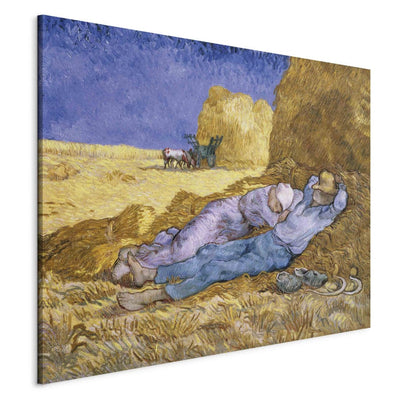 Reproduction of painting (Vincent van Gogh) - noon or siesta after a miles g art