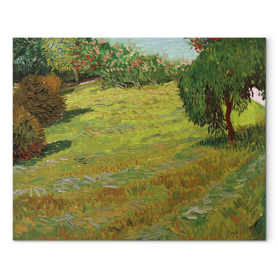 Reproduction of painting (Vincent van Gogh) - a sunny lawn in public park g Art