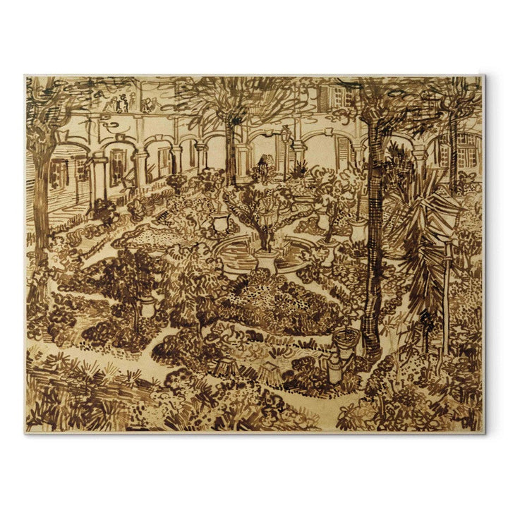 Gleznas reprodukcija /Vinsents van Gogs/ - Slimnīcas pagalms G ART