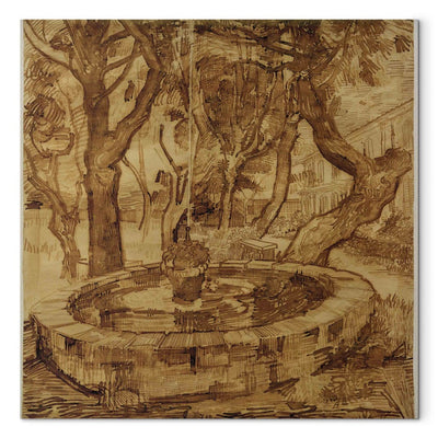 Gleznas reprodukcija (Vinsents van Gogs) - Strūklaka dārzā G ART